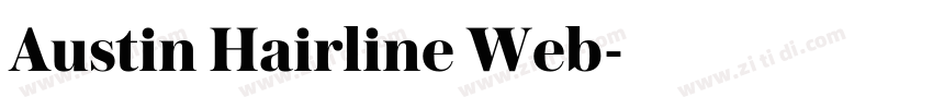 Austin Hairline Web字体转换